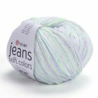Jeans Soft Colors YarnArt - 6201 (салат/серый/белый)