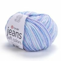Jeans Soft Colors YarnArt - 6209 (голуб/белый/синий)
