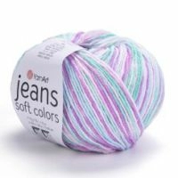 Jeans Soft Colors YarnArt - 6202 (мята/розовый)