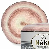 Angora Luks Color (Нако) - 82358 (роз-бел)