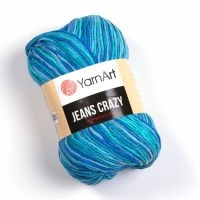 Jeans Crazy (YarnArt) - 8212 (голуб-василёк-бирюза)
