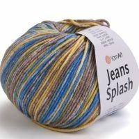 Jeans Splash, YarnArt - 960 (св.кор/желт/бирюза)