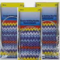Набор Спицы круговые 100 см. на мет.леске - 03 (2,5/3,5/4,5)