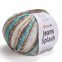 Jeans Splash, YarnArt - 951 (бел/кофе/бир)