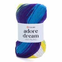 Adore Dream, YarnArt - 1070 (желт/лайм/синий)