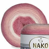 Angora Luks Color (Нако) - 82365 (пудра-роз-бел)