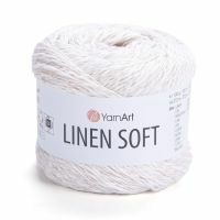 Linen soft YarnArt - 7301 (белый)