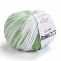 Raindrops YarnArt - 2912 (принт (зеленый))