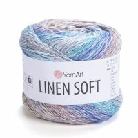 Linen soft YarnArt - 7402 (беж/бир/т.гол)