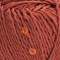 Cotton gold paillettes YarnArt - 7117 (терракот)