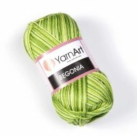Begonia Melange (YarnArt) - 0188 (зеленый принт)