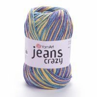 Jeans Crazy (YarnArt) - 7210 (бирюз/фиол/желт)