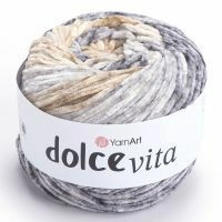 Dolce Vita YarnArt - 3412 (бежевый/серый)