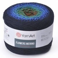 Flowers Merino (YarnArt) - 554 (тем.синий)