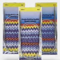 Набор Спицы круговые 100 см. на мет.леске - 01 ((3.0/4.0/5.0))
