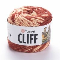 Cliff YarnArt - 8311 (красный принт)