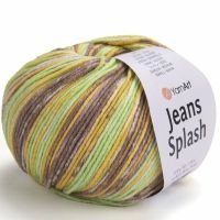Jeans Splash, YarnArt - 958 (желт/сал/какао)