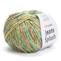 Jeans Splash, YarnArt - 940 (фисташковый принт)