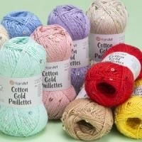 Cotton Gold Paillettes