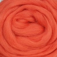 Гребенная лента для валяния (Камтекс) - 068 (апельсин)