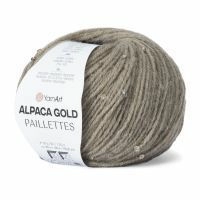 Alpaca gold paillettes YarnArt - 9316 (бежевый)