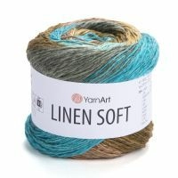 Linen soft YarnArt - 7409 (бир/кор/мят)