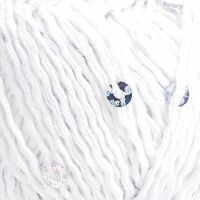 Cotton gold paillettes YarnArt - 7102 (белый)