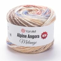 Alpine Angora Melange (YarnArt) - 6411 (бежевый принт)