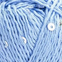 Cotton gold paillettes YarnArt - 7110 (голубой)