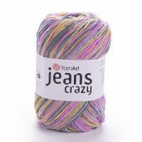 Jeans Crazy (YarnArt) - 7211 (желт/серый/розов)