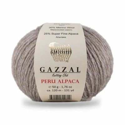 Пряжа оптом Малик Peru Alpaca (Gazzal) - 2308 (тем.коричневый)