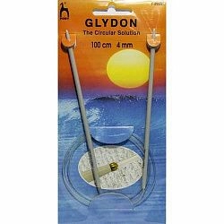 49452 Спицы GLYDON круговые 4,00 мм/ 100 см, пластик PONY