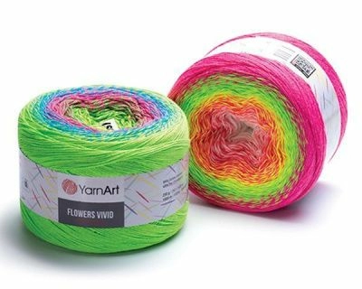 Пряжа оптом Малик Flowers Vivid (YarnArt) - 512 (лосось-бел-корица)