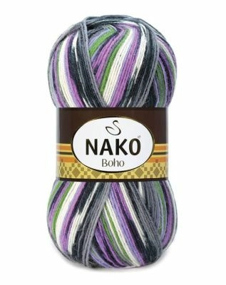 Пряжа оптом Малик Boho Nako - 87720 (принт)