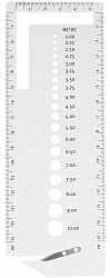 60249-01 Линейка д/измерения диаметра спиц