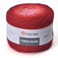 Flowers Merino (YarnArt) - 561 (вишня/красный/розовый)