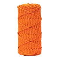 Шнур хлопковый 3 мм/100 м - 020 (оранжевый)