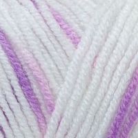 Милк коттон 170м Color City - 040 (белый-лиловый штрих)