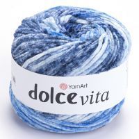 Dolce Vita YarnArt - 3410 (голубой/джинс/белый)