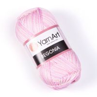 Begonia Melange (YarnArt) - 3051 (роз-сир-бел)