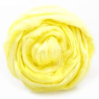 Вискоза цветная (для валяния)  -  лимон