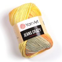 Jeans Crazy (YarnArt) - 8210 (желт/оранж)