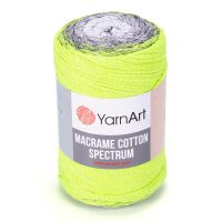 Macrame Cotton Spectrum YarnArt - 1326 (лимон/серый)