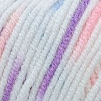 Милк коттон 170м Color City - 039 (белый/персик/лилов/голуб)