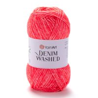 Denim Washed (YarnArt) - 913 (алый меланж)