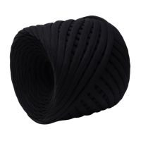 Трикотажная пряжа 7-9 мм/100 м - 069 (черный)