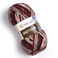 CRAZY COLOR (YarnArt) - 156 (черн-красн)