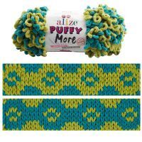 Puffy MORE (Alize) - 6546 (липа/изумруд)