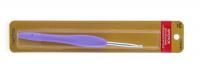 Крючок для вязания с резиновой ручкой 13 см. (Hobby&Pro) 4.00 мм.