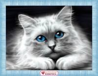 Голубоглазая кошка, 40х30 см